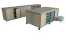 Werkplaatsinrichting set 8 (3840mm) met mobiele werktafel