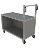 Tafelwagen op maat - gesloten 2 niveau's