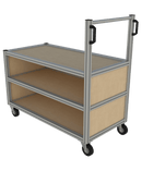 Tafelwagen op maat - gesloten 3 niveau's