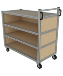 Tafelwagen op maat - gesloten 4 niveau's