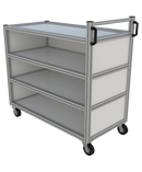 Tafelwagen op maat - gesloten 4 niveau's