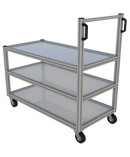 Tafelwagen op maat - open 3 niveau's