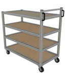 Tafelwagen op maat - open 4 niveau's