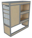 Bedrijfswageninrichting Mercedes Vito | L2 (lang) | Passagierszijde | Type 1