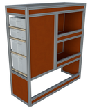 Bedrijfswageninrichting Mercedes Vito | L2 (lang) | Passagierszijde | Type 1