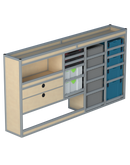 Bedrijfswageninrichting Mercedes Vito | L3 | Bestuurderszijde BLN-4