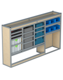 Bedrijfswageninrichting Mercedes Vito | L3 | Bestuurderszijde BLN-9