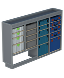 Bedrijfswageninrichting Toyota Proace | L3 (Long Worker) | Bestuurderszijde | Type 2