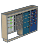 Bedrijfswageninrichting Toyota Proace | L3 (Long Worker) | Bestuurderszijde | Type 2