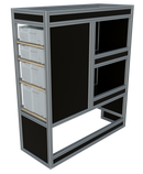 Bedrijfswageninrichting Toyota Proace | L2 (Worker) | Passagierszijde | Type 1