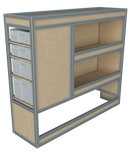 Bedrijfswageninrichting Fiat Scudo | L3 | Passagierszijde | Type 1