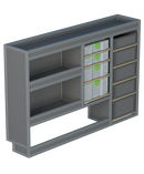 Bedrijfswageninrichting Fiat Scudo | L2 | Bestuurderszijde | Type 1