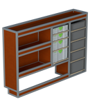 Bedrijfswageninrichting Peugeot Expert | L2 | Bestuurderszijde | Type 1