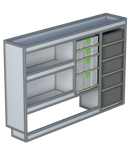 Bedrijfswageninrichting Toyota Proace | L2 (Worker) | Bestuurderszijde | Type 1