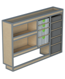 Bedrijfswageninrichting Opel Vivaro | L2 | Bestuurderszijde | Type 1