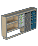 Bedrijfswageninrichting Opel Vivaro | L3 | Bestuurderszijde | Type 1