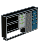 Bedrijfswageninrichting Fiat Scudo | L3 | Bestuurderszijde | Type 1