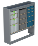 Bedrijfswageninrichting MAN TGE | L3H2 | Passagierszijde | Type 2