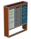 Bedrijfswageninrichting Renault Master | L2H2 | Passagierszijde | Type 2