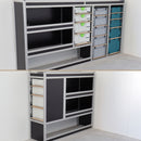 (Combi-deal) bedrijfswageninrichting Transit Custom / Transporter / Trafic L2H1 (donker)