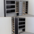 (Combi-deal) bedrijfswageninrichting Crafter, TGE L3H3 / Sprinter L2H2 / Transit, Boxer, Jumper L3H2 donker