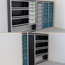 (Combi-deal) bedrijfswageninrichting Crafter, TGE L3H3 / Sprinter L2H2 / Transit, Boxer, Jumper L3H2 donker