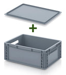 Eurobox 40x30cm met losse oplegdeksel