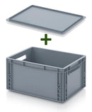 Eurobox 40x30cm met losse oplegdeksel