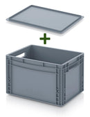 Eurobox 40x30cm met losse oplegdeksel