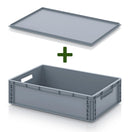 Eurobox 60x40cm met losse oplegdeksel