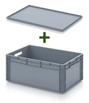 Eurobox 60x40cm met losse oplegdeksel